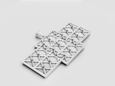 A to Z Gold Pendant 3D 打印模型