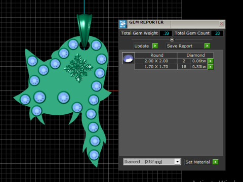 Leaf Shape Gold Pendant 3D 打印模型