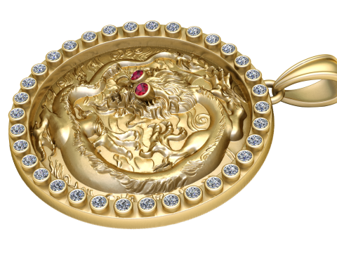 Dragon pendant 3D Print Model