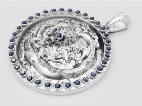 Кулон дракон 3D Принт Модель