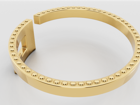 Gold Bracelet 3D 打印模型