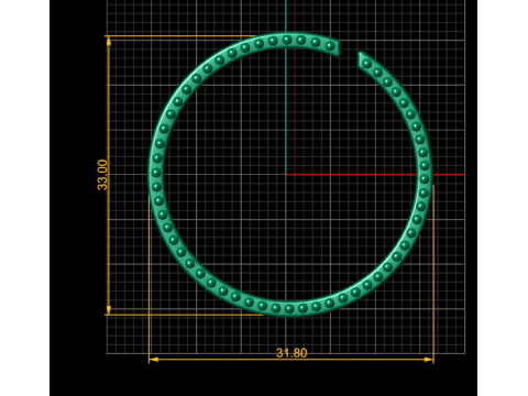 Gold Bracelet 3D 打印模型