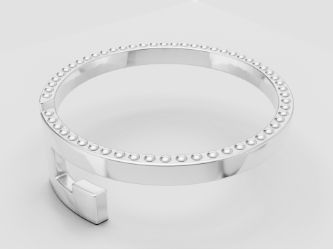 Gold Bracelet 3D 打印模型