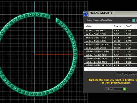 Gold Bracelet 3D 打印模型
