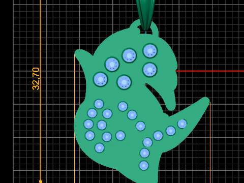 Gold Pendant 3D Print Model