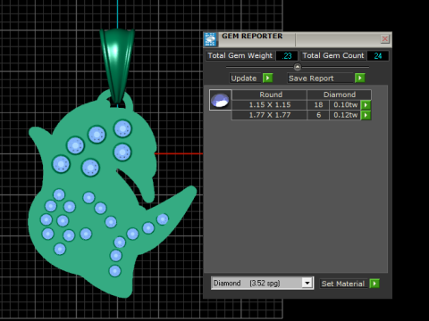 Gold Pendant 3D Druckmodell