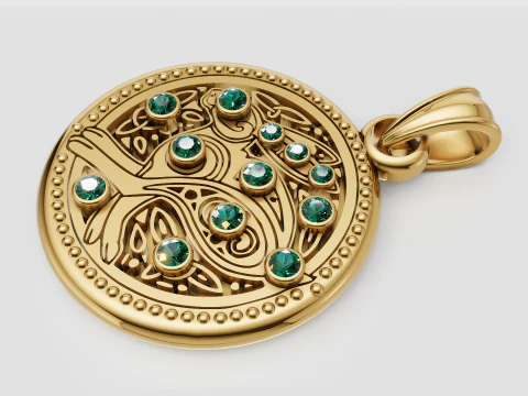 Tree Of Life Pendant 3D Print Model
