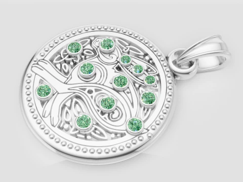 Tree Of Life Pendant 3D Print Model