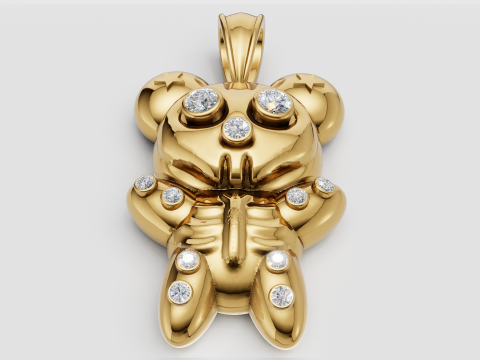 Bear Pendant 3D 打印模型
