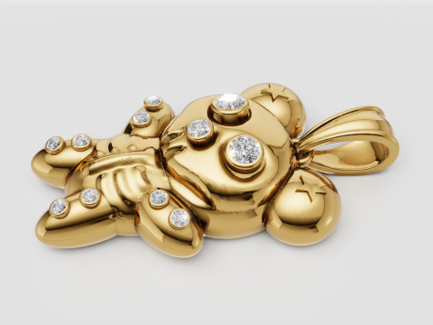 Bear Pendant 3D 打印模型