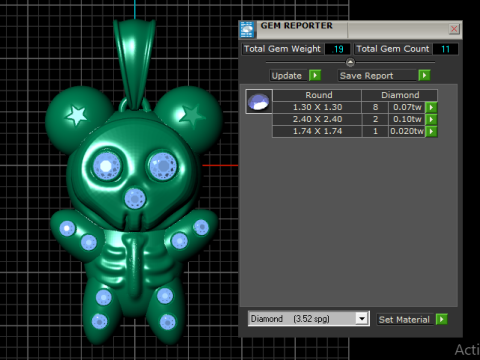 Bear Pendant 3D 打印模型