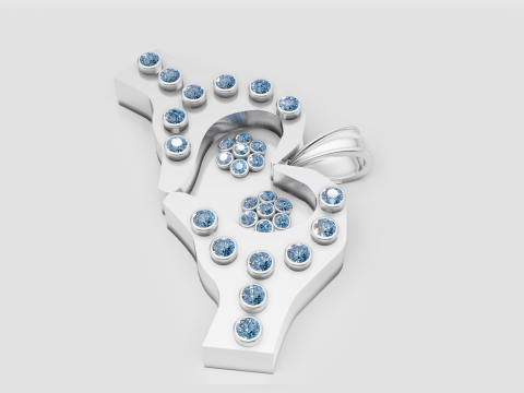 Heart Pendant 3Dプリントモデル