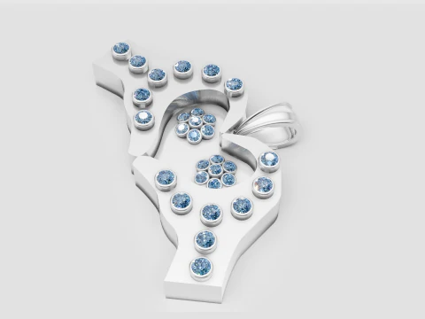 Heart Pendant 3D Print Model