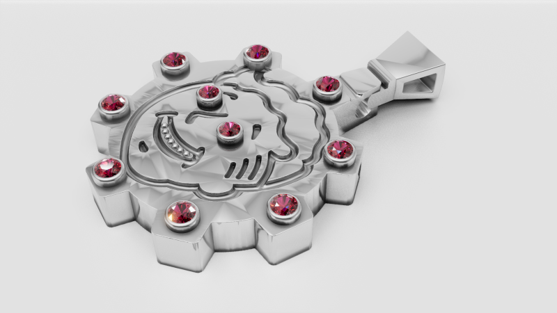 Silver Pendant 3D 打印模型 .c4d .max .obj .3ds .fbx .stl .blend