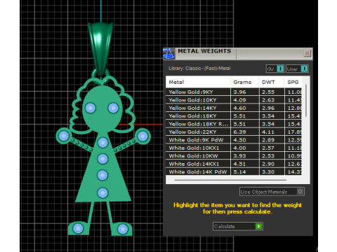 Girl Pendant Modello di stampa 3D