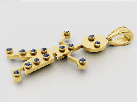 Boy Pendant Model Cetak 3D
