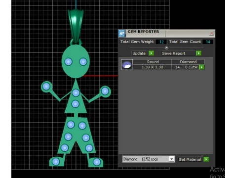 Boy Pendant 3D Print Model
