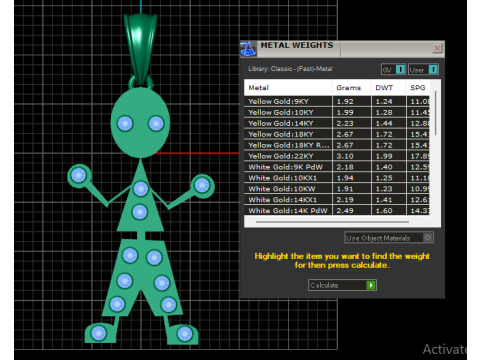 Boy Pendant Model Cetak 3D