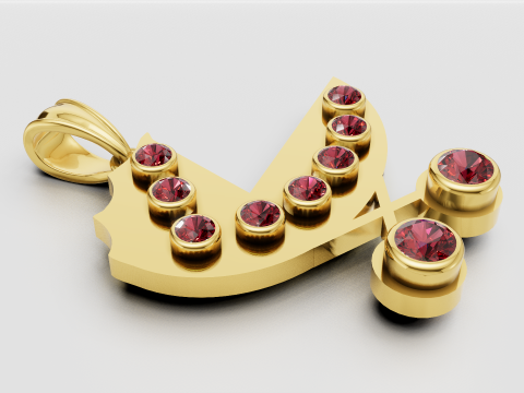 Baby Pendant 3D Print Model