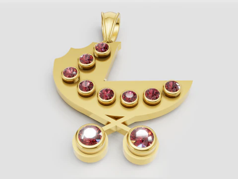 Baby Pendant 3D Print Model