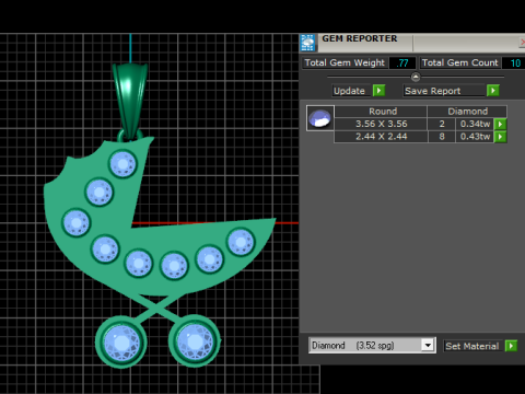Baby Pendant 3Dプリントモデル