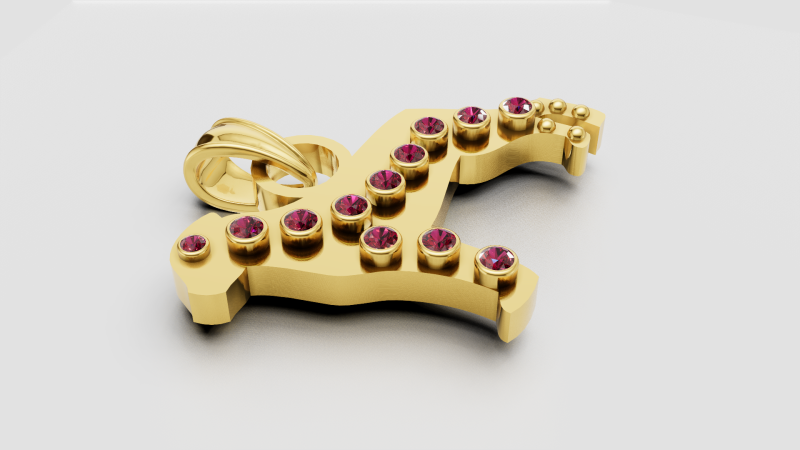 Dog Pendant 3D 打印模型 .c4d .max .obj .3ds .fbx .stl .blend