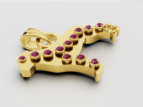 Dog Pendant 3D Print Model