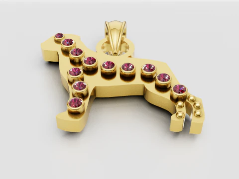 Dog Pendant 3D Print Model