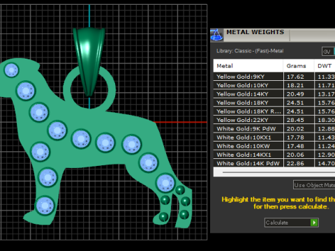 Dog Pendant 3D 打印模型