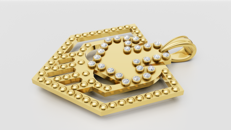 Symbolic Jewelry 3D 프린트 모델 .c4d .max .obj .3ds .fbx .stl .blend 