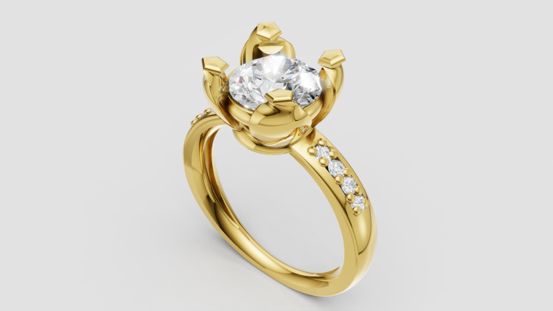 Diamond Ring design 3D Принт Модель .c4d .max .obj .3ds .fbx .stl .blend