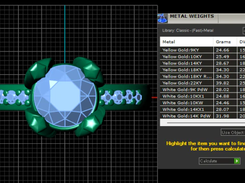 Diamond Ring design 3D Print Model