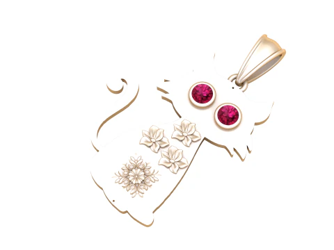 Cat pendant 3D Print Model