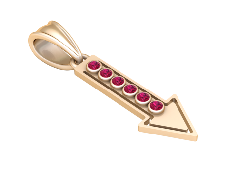 Arrow Pendant 3D Print Model