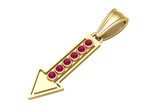 Arrow Pendant 3D Print Model