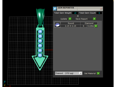 Arrow Pendant 3D Print Model