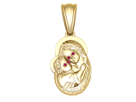 Religious Pendant 3D Print Model