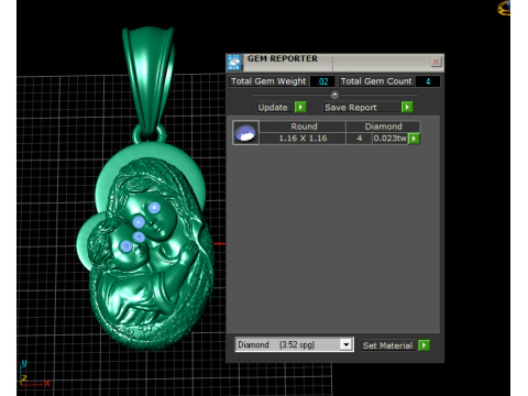 Religious Pendant 3D Print Model