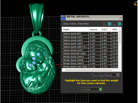 Religious Pendant 3D Print Model