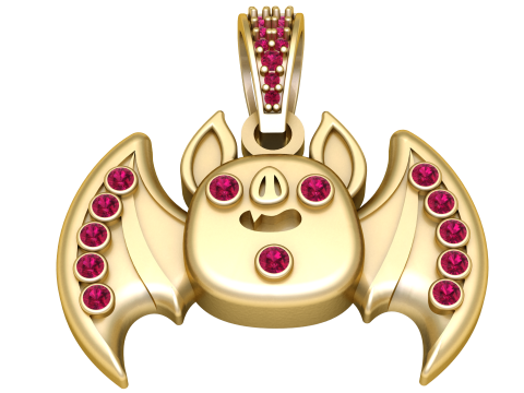 Bat Pendant 3D Print Model