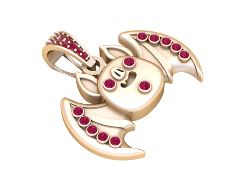 Bat Pendant 3D Baskı Modeli