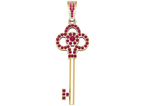 Key Pendant 3D प्रिंट मॉडल