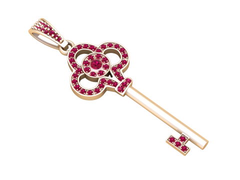 Key Pendant Model Cetak 3D