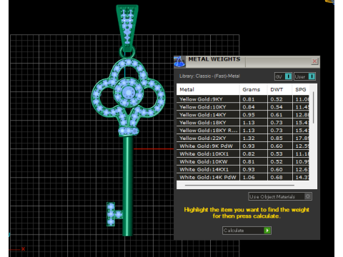 Key Pendant Model Cetak 3D