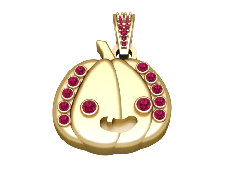 Pumpkin Pendant 3D Print Model