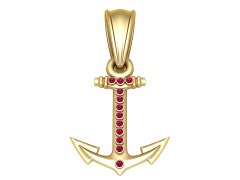 Anchor Pendant Modèles 3D en vedette