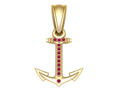 Wisior z kotwicą Model do druku 3D