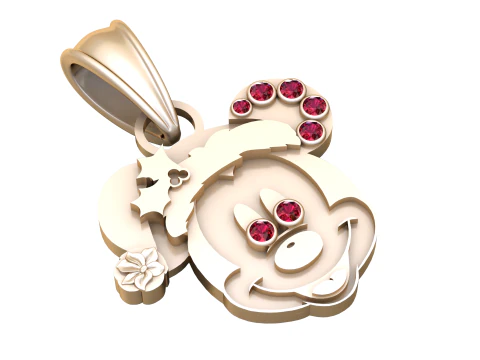 Pendentif de dessin anim&eacute; Modèles 3D en vedette