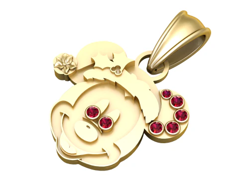 Cartoon Pendant 3D Print Model