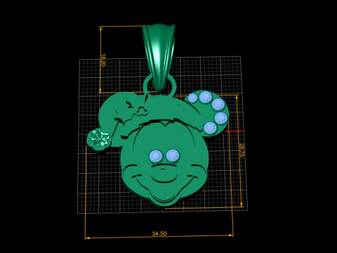 Cartoon Pendant 3D Print Model